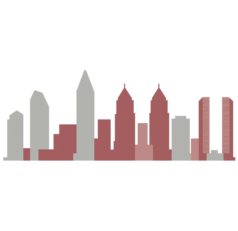 San Diego City Skyline in Comprehensive Creative Colors.