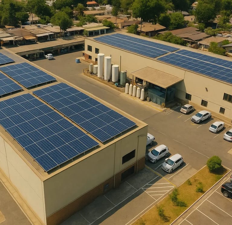 “Solar field setup Gujarat Shyam Solar Energy”