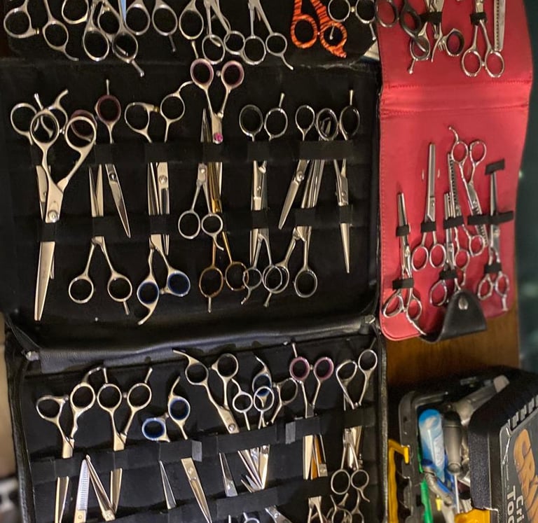 Tools being displayed after sharpening