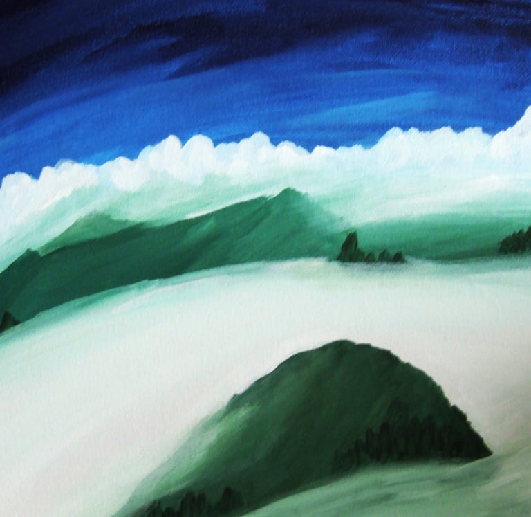 fine art, stef sharky schultz, stef Schultz, ascent, mountain, sky, clouds