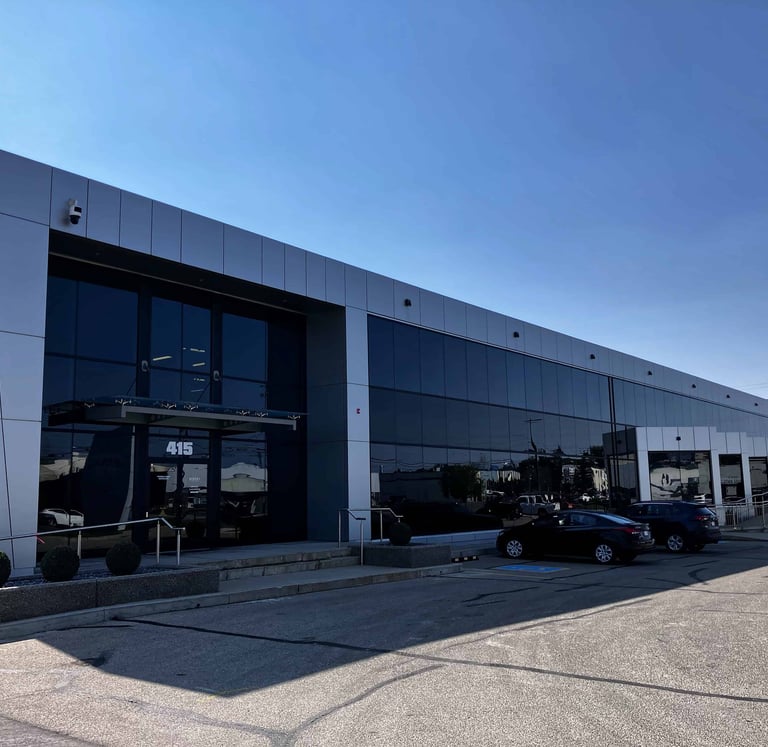 Commercial building in calgary pressure washing and window cleaning