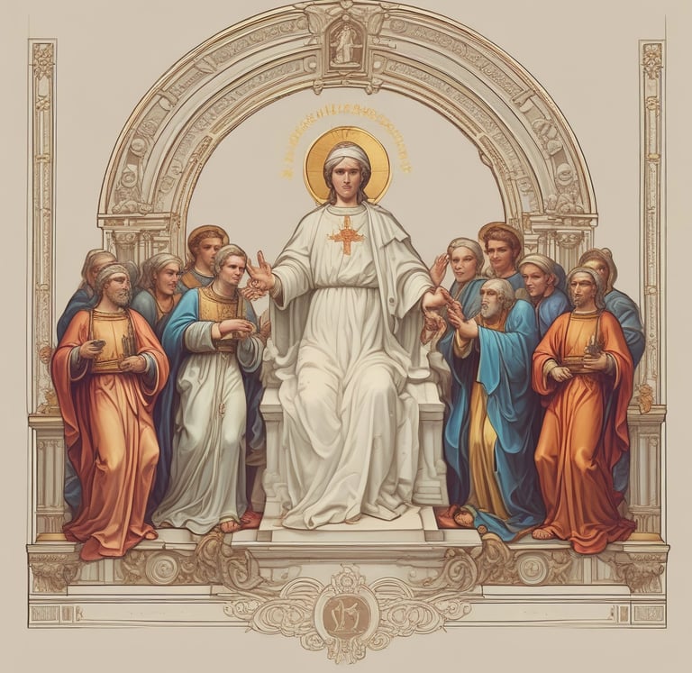 Close-up of traditional rosary beads on a wooden surface