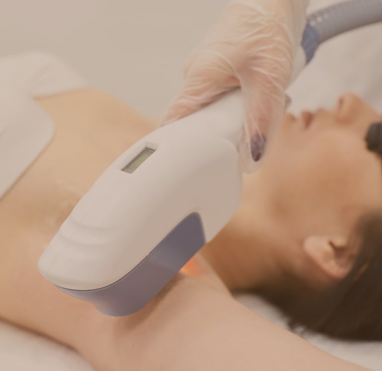 Depilación láser en axilas, cuello y bikini clásico en Narvarte.