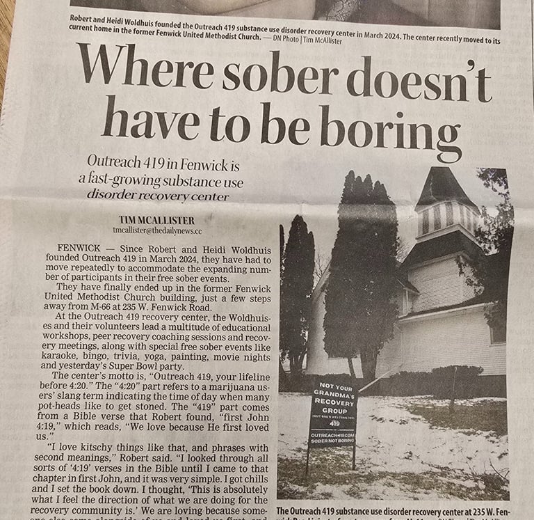 Daily News Feature Article About Outreach 419