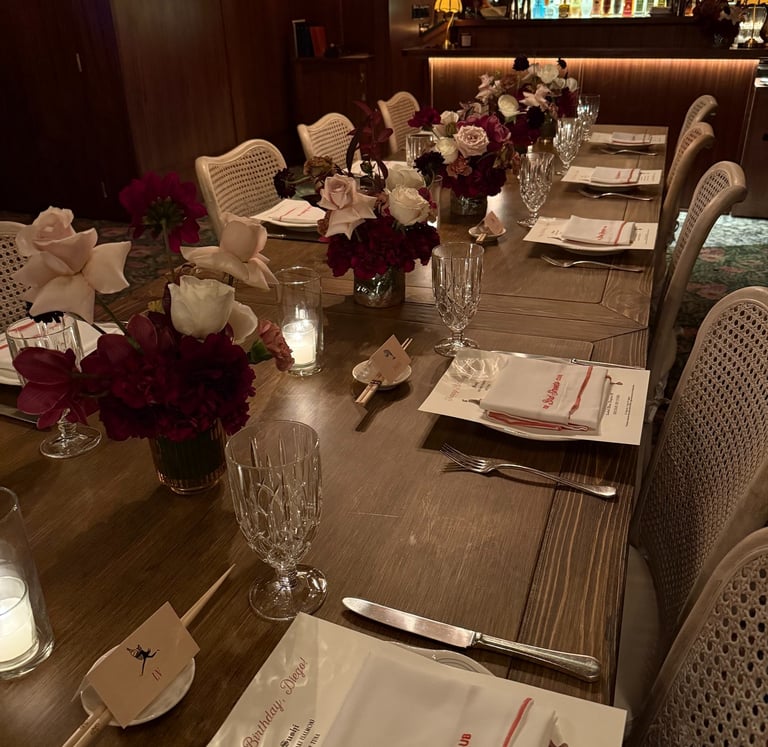 Luxury birthday event at a private members club in Los Angeles by LB Event Consultants