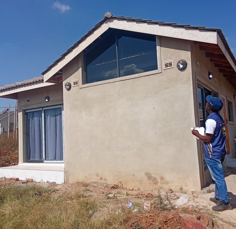 New House Inspection by a Kumusha Heritage Trust Field Agent