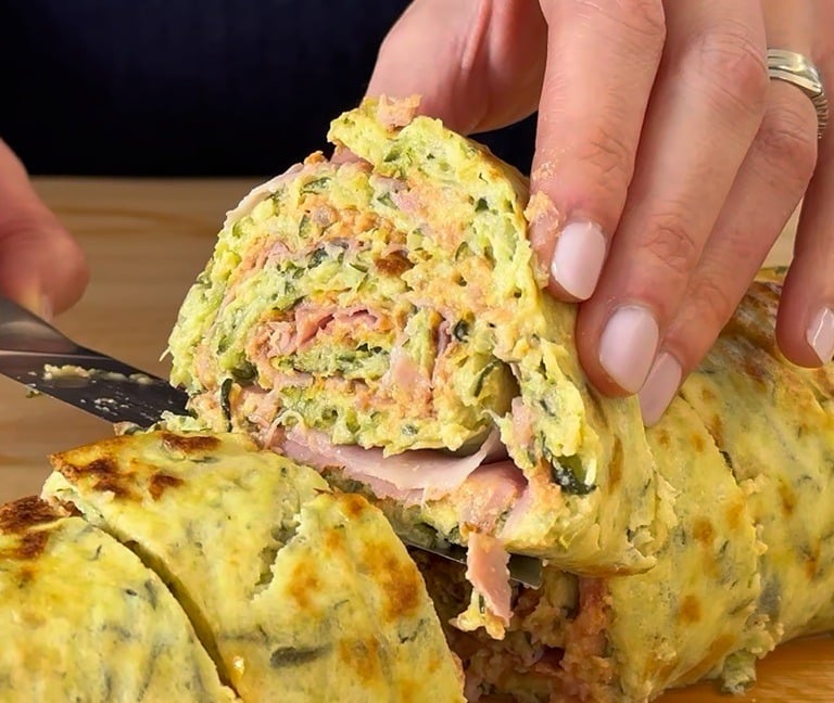Rotolo di zucchine al forno