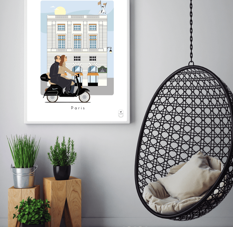 Illustrations personnalisées qui captent vos plus beaux moments en famille ou entre amis