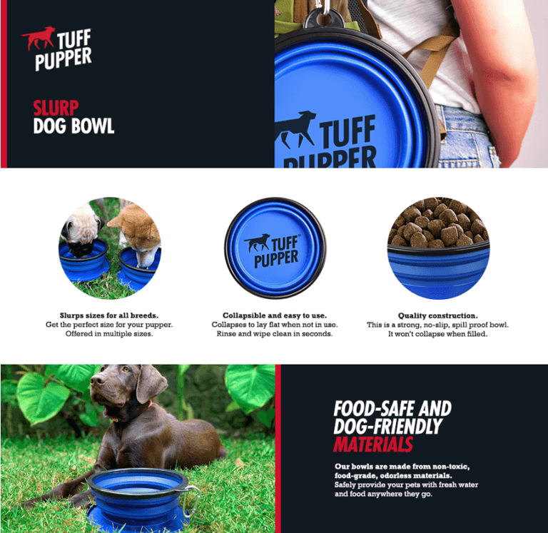 collapsible pet food and water bowls, perfect for travel to pet friendly cabin rentals.