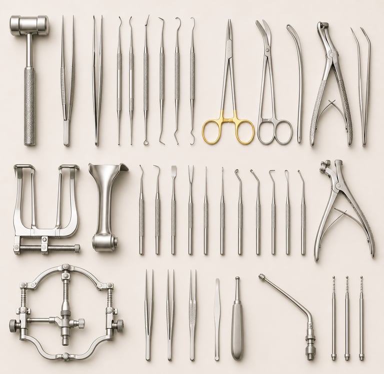 Precision neurosurgery instruments for brain and spinal procedures