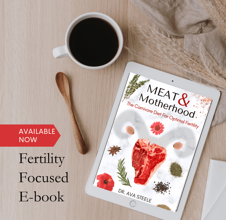 MEAT & Motherhood eBook – fertility-focused carnivore nutrition guide for women, available now