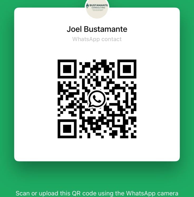 QR CODE PARA ESCRIBIRLE POR  WHATS APP JOEL BUSTAMANTE 