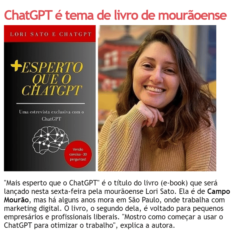 a woman in a brown sweater and a book with a picture of a woman in