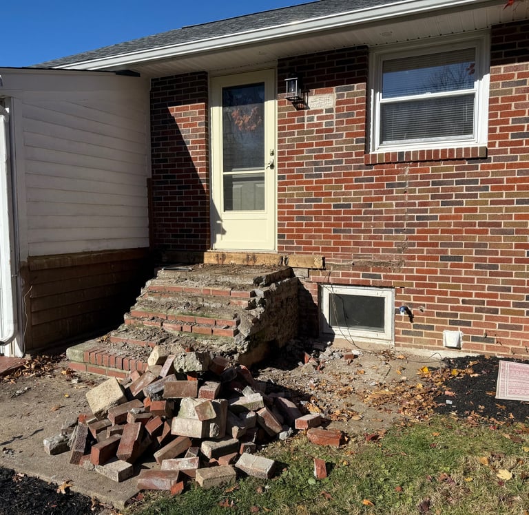 Concrete and brick removal in Norristown, PA.