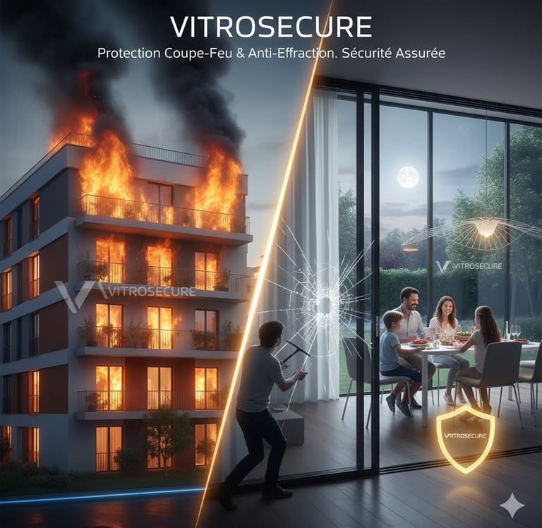 Vitrosecure, cloison coupe feu,porte coupe feu, coupe feu, sécurité coupe feu ,anti-effraction,