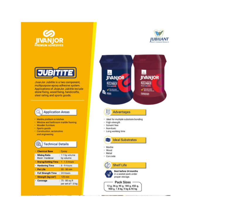 Jivanjor jiubitite epoxy adhesive for bonding multiple substrates.