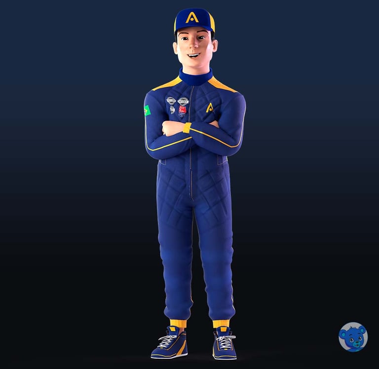 personagem 3D e mascote 3D