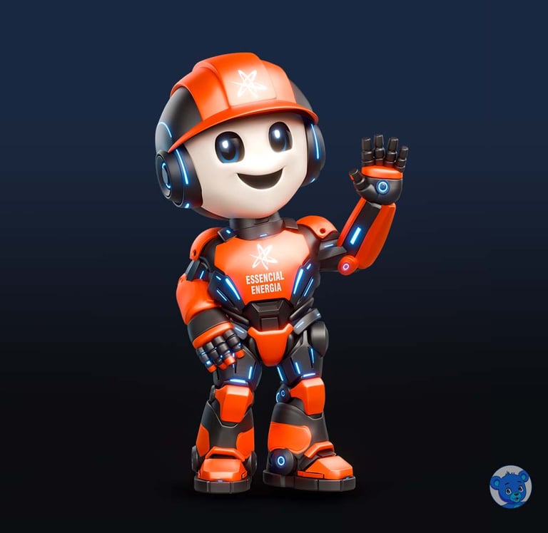 mascote 3D e personagem 3D