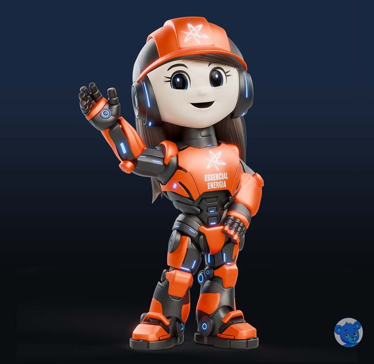 mascote 3D e personagem 3D