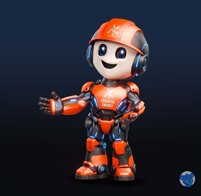 mascote 3D e personagem 3D