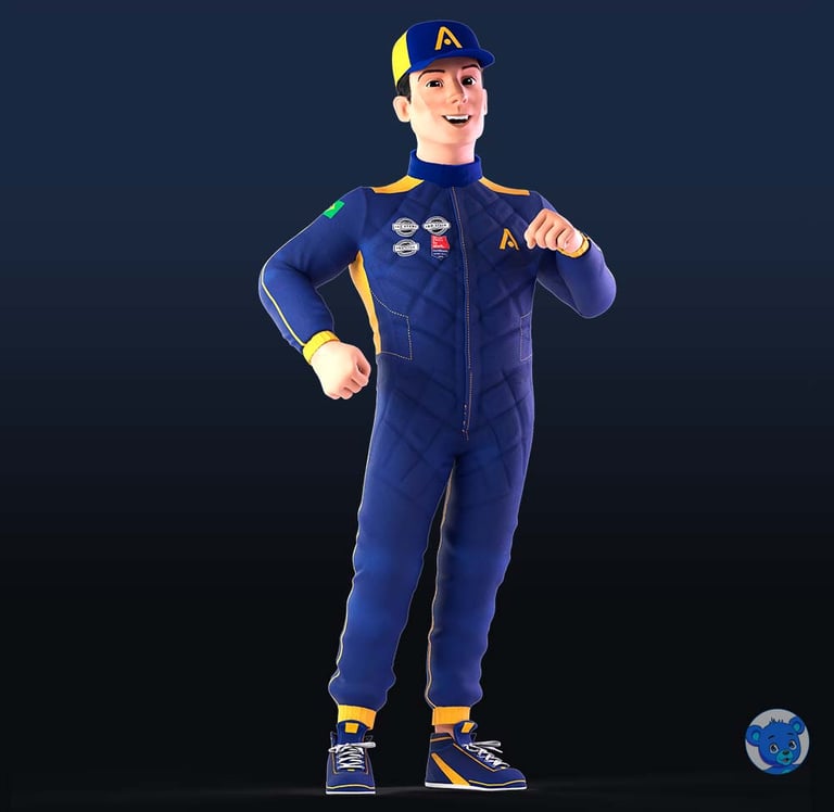 personagem 3D e mascote 3D