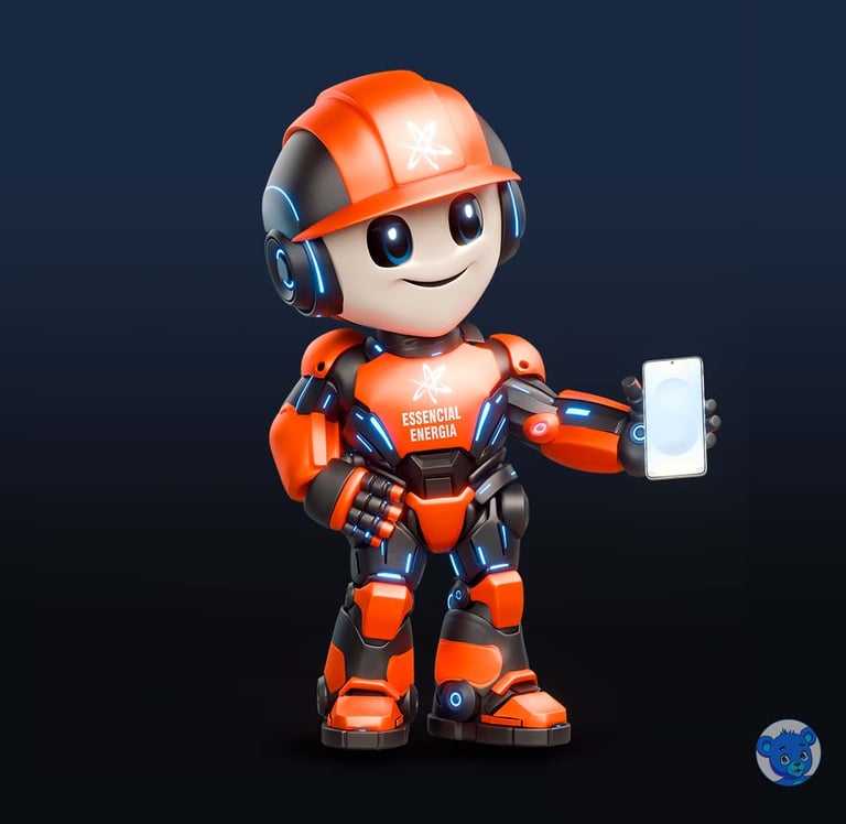 mascote 3D e personagem 3D