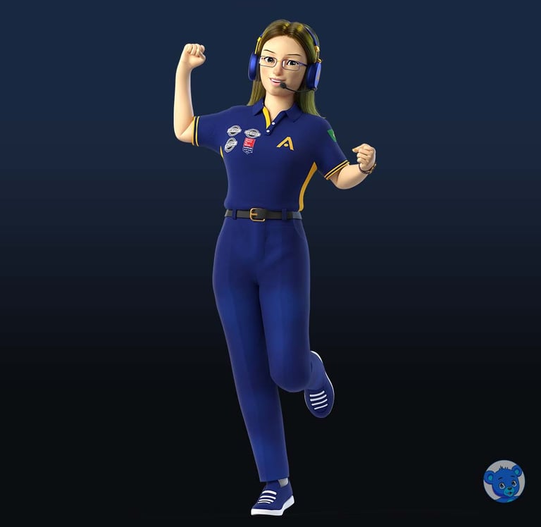 personagem 3D e mascote 3D