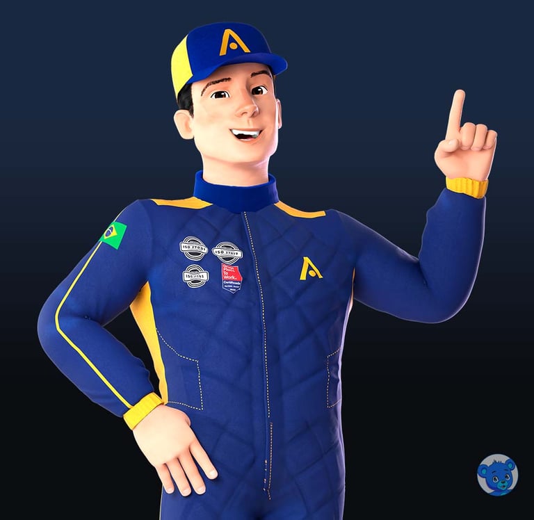 personagem 3D e mascote 3D