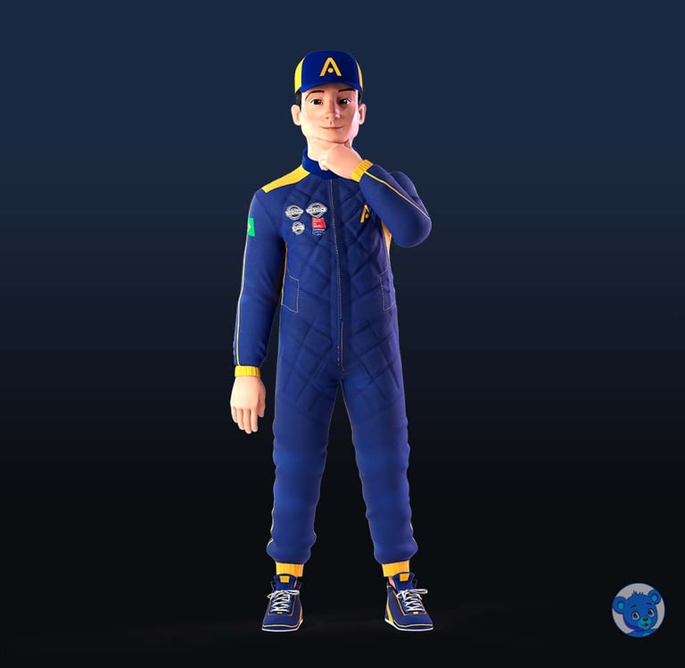 personagem 3D e mascote 3D