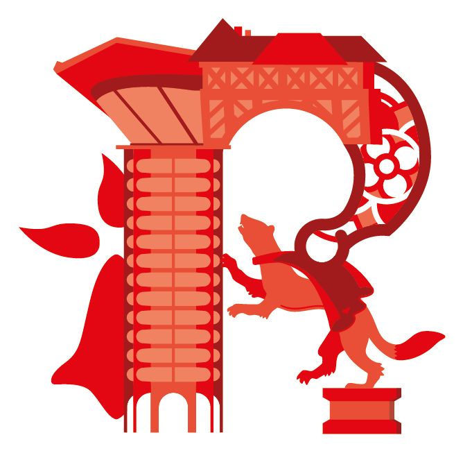 c'est un Design de la ville de Rennes représenté par la lettre R 