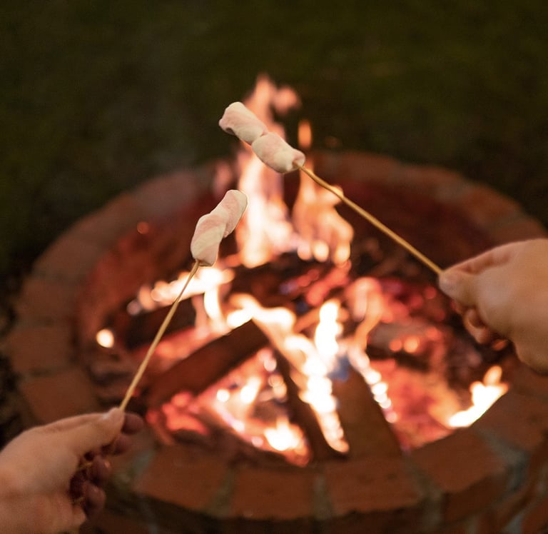 Fogata en el Hotel Palmas de Santa Helena Quimbaya Quindío