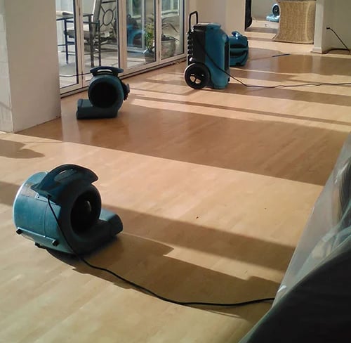 Structural drying for water damage mitigation
