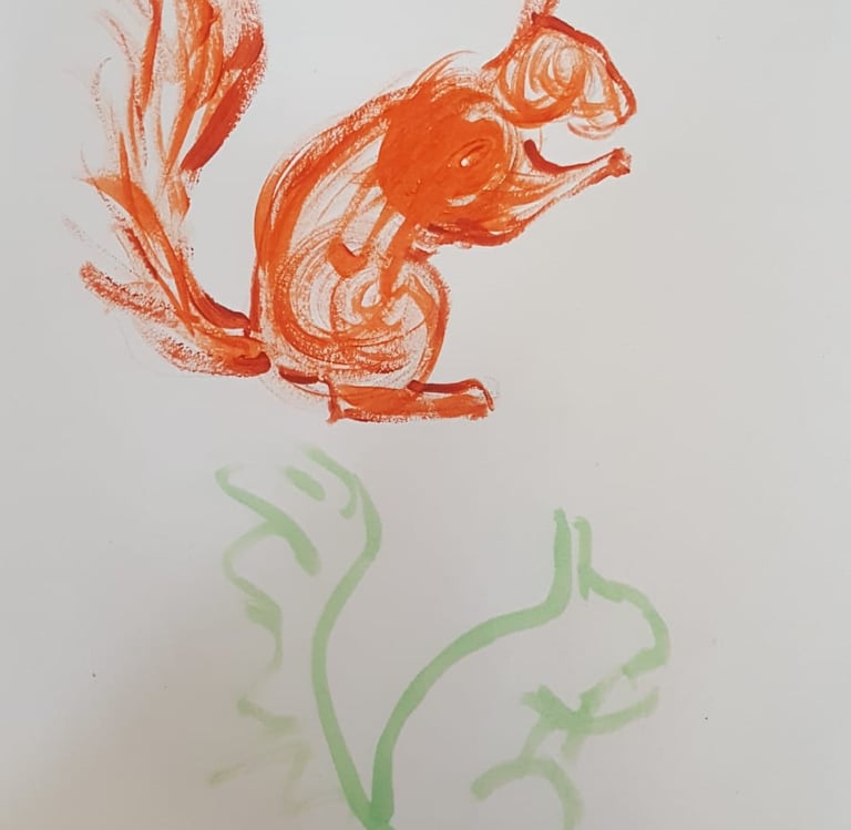 Painting by a Student