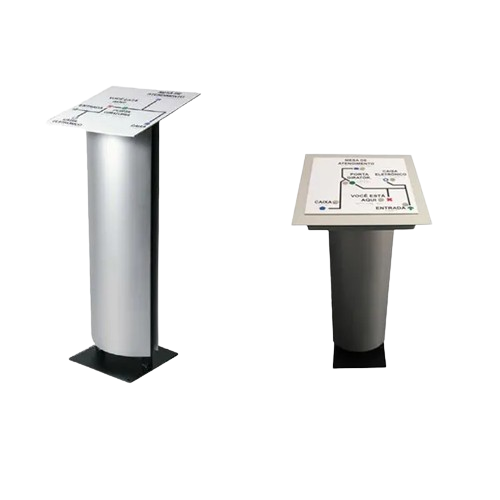 Pedestal mapa tátil