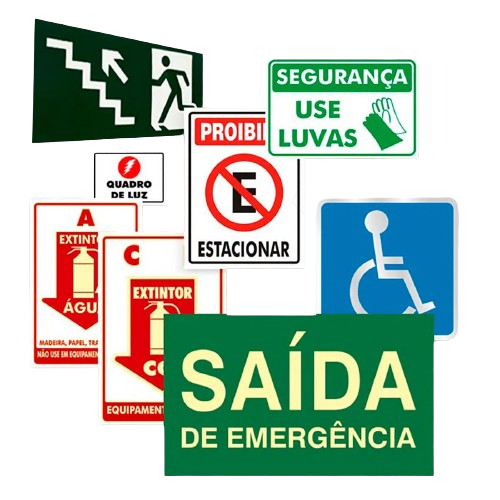 Placas de sinalização