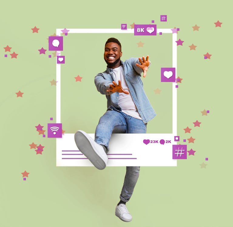 Digital marketing services overview diagram with strategy, execution and reporting