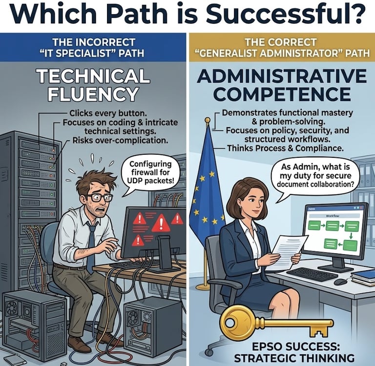 Differentiation between "IT Specialist" and "Administrator".