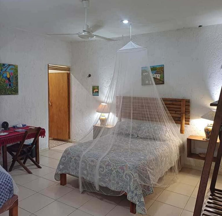 Habitación en mayan bungalow con 2 camas