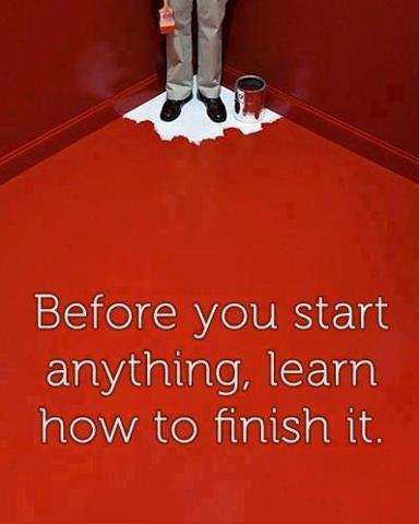 Learn how to finish before start  