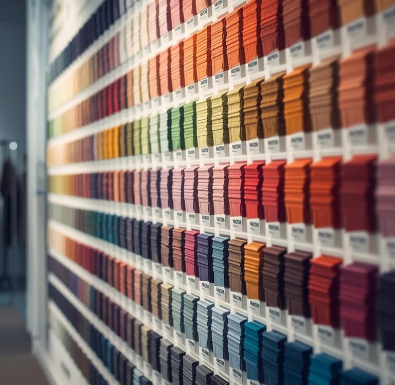 Innovative fashion design studio. Trend forecasting, color palettes, product development expertise.