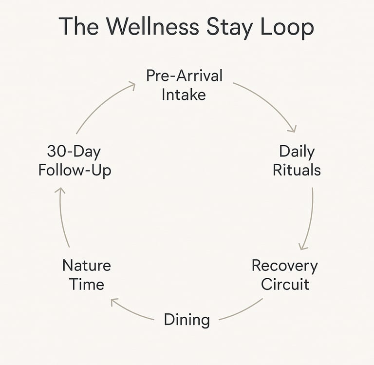 the wellness stay loop infographic