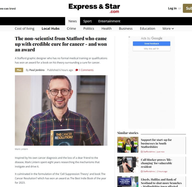 Mark Lintern - Express and Star Article