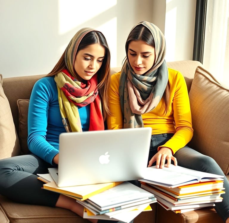 طلاب O'Level IGCSE الذين يدرسون الفتيات