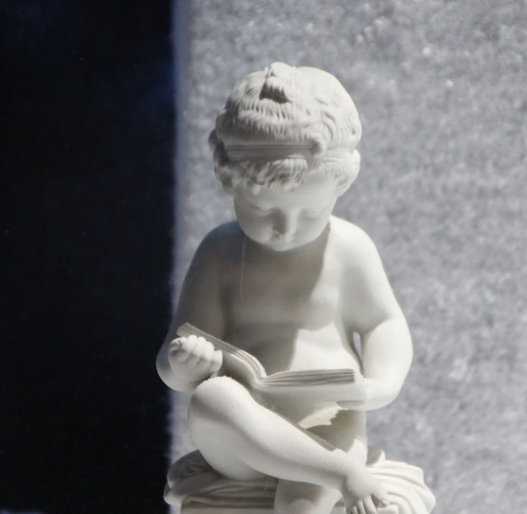 kid child angel statue