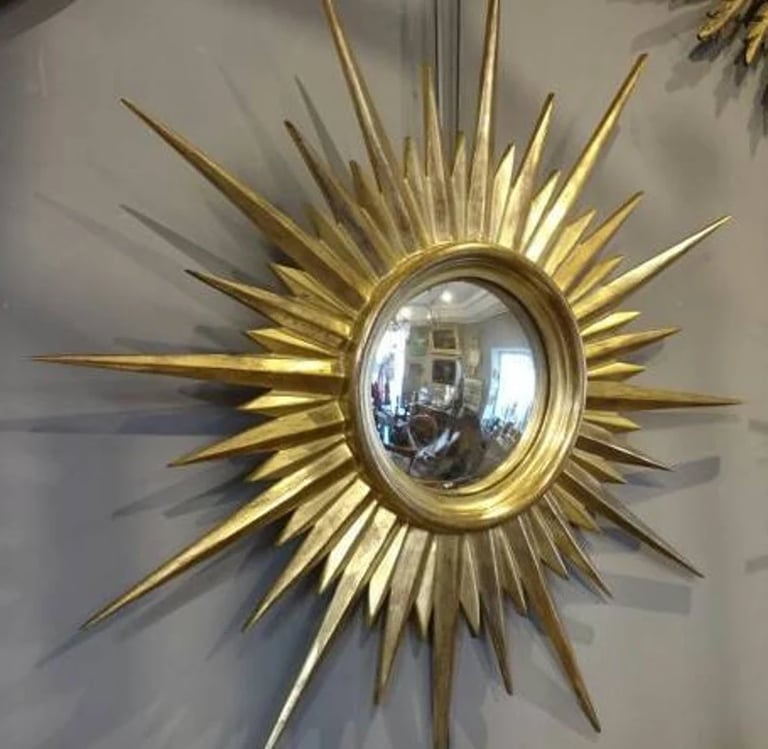 gold sun mirror