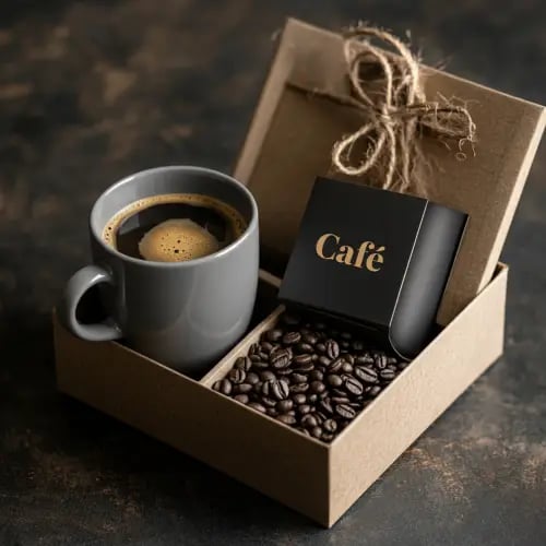 Coffret cadeau café et mug