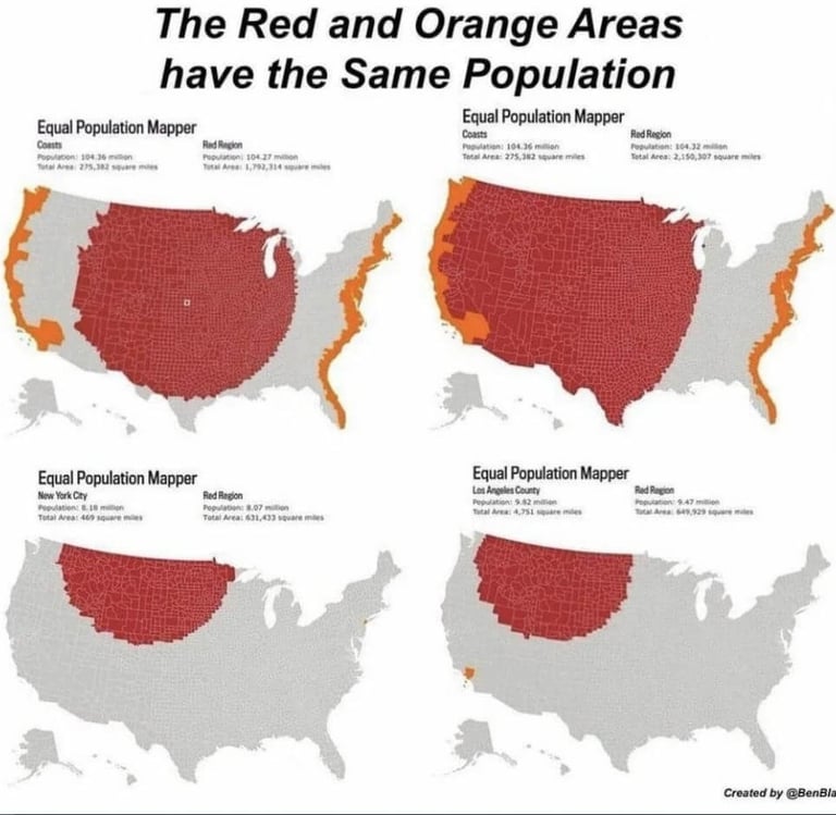 Population map USA