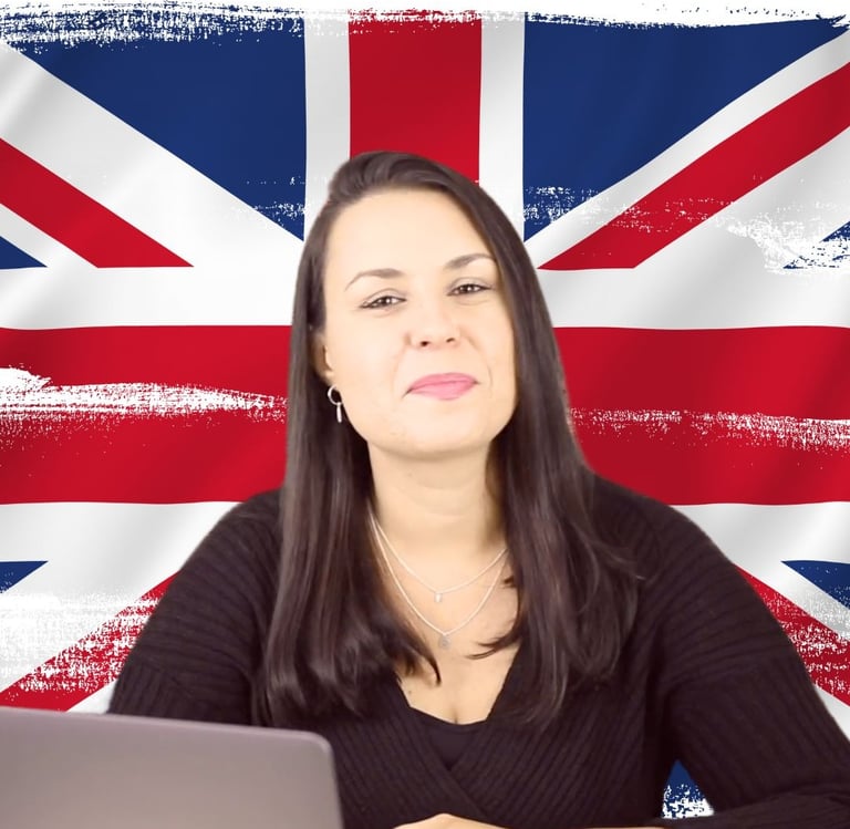 professora de inglês britânico