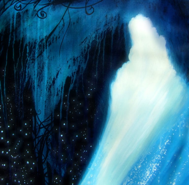 fine artist, stef schultz, sharky, inner and outer space, gallery-featured artist, gallery art