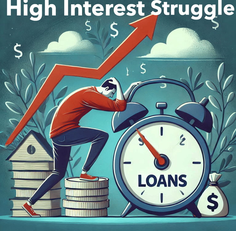 Struggling with high-interest rates on loans